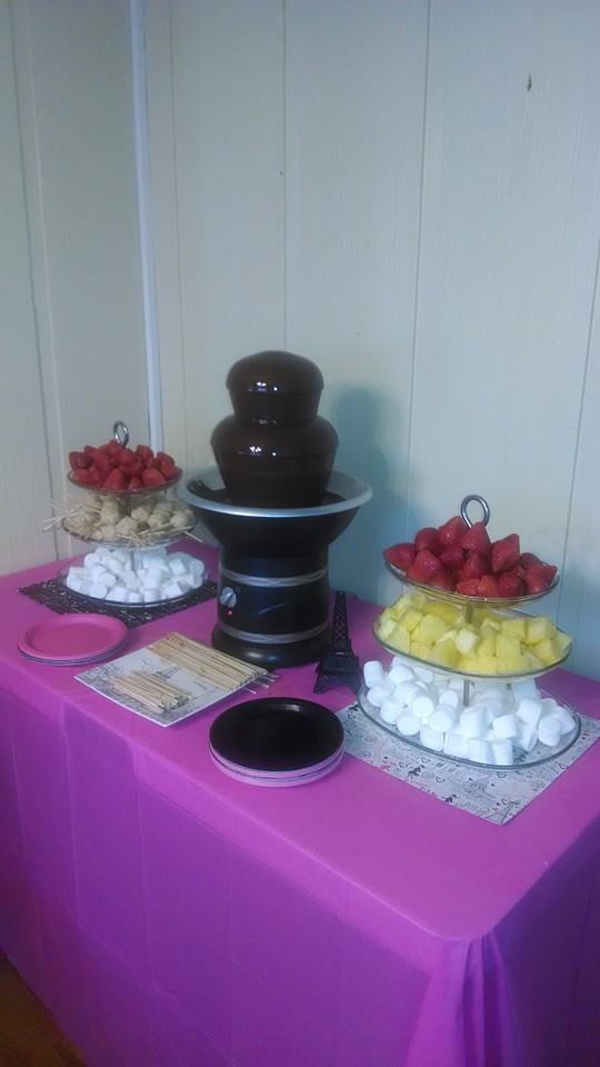 Simple chocolate fountain, packages starting at $200